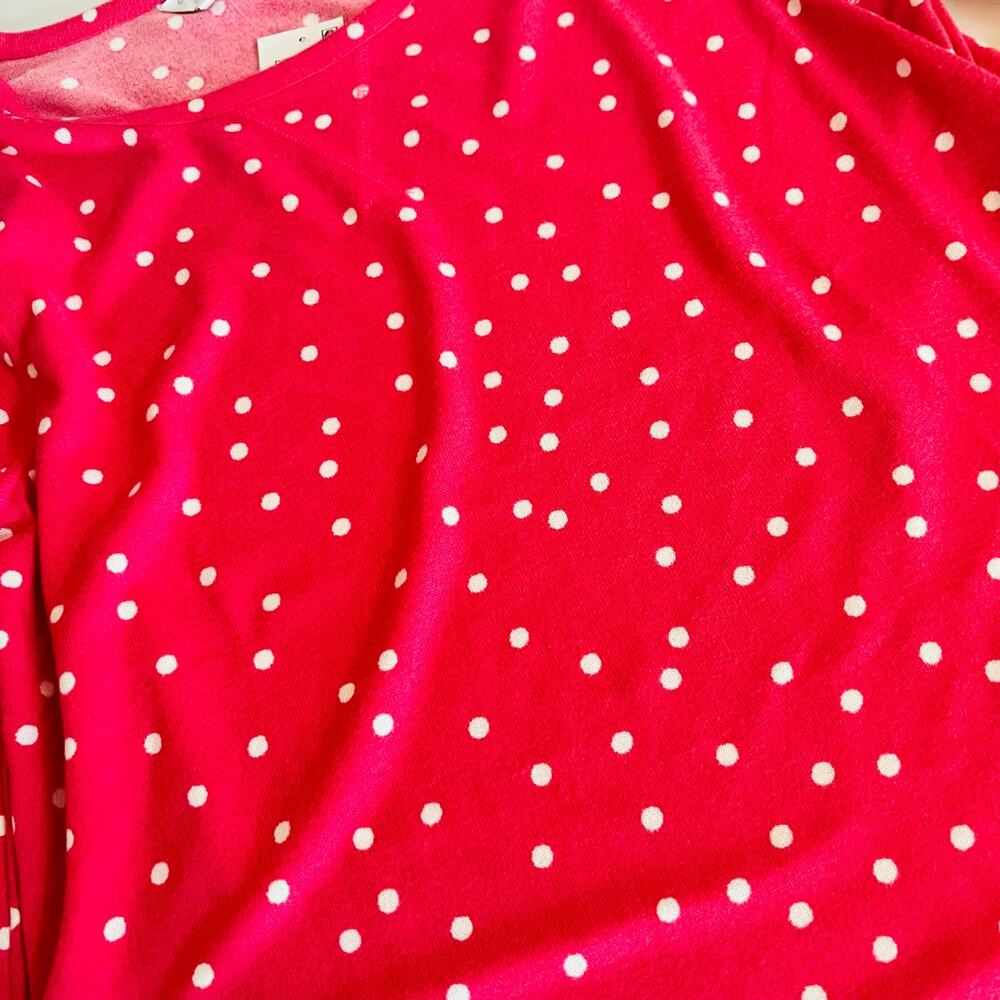 Charter Club Intimates Polka Dot Long Sleeve Night Dress Size S Small NWT Pink - Picture 4 of 9